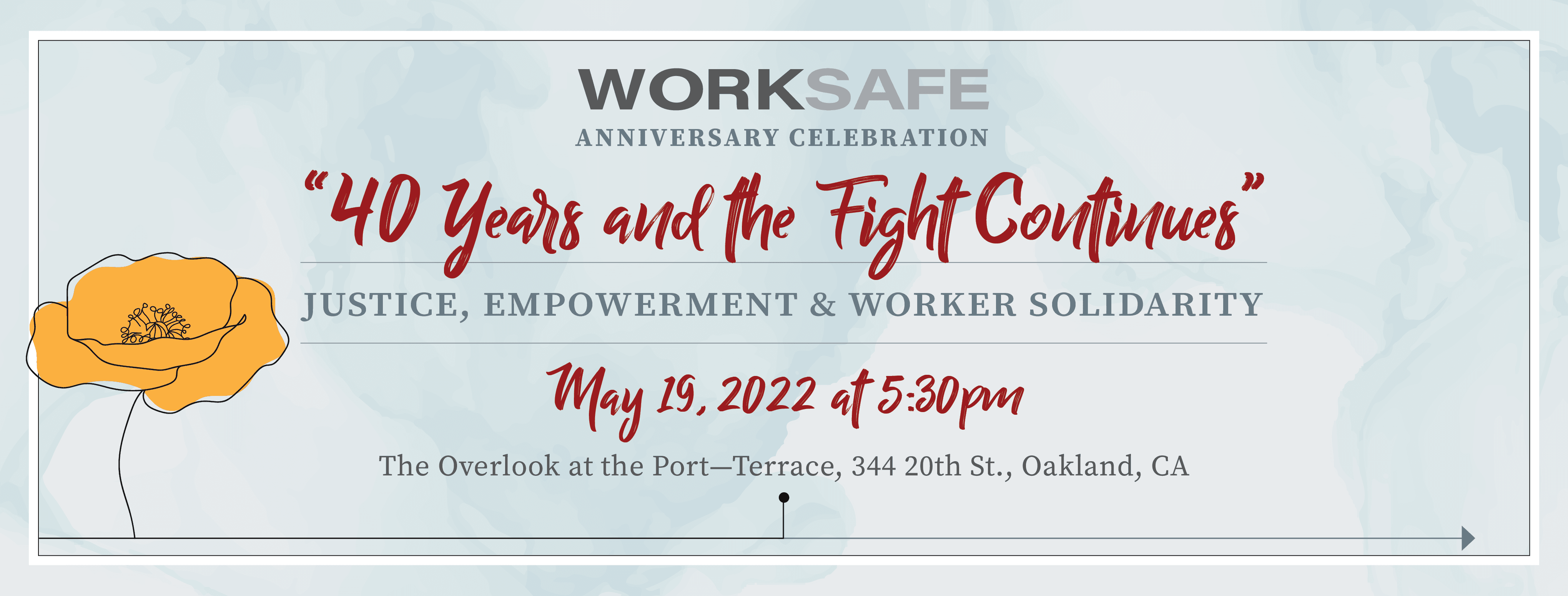 May 19, 2022 - Worksafe's 40th Anniversary Event