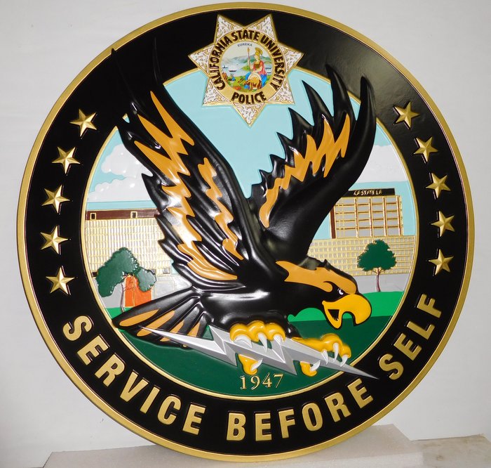 CA1370 - California State University Police Seal and Badge