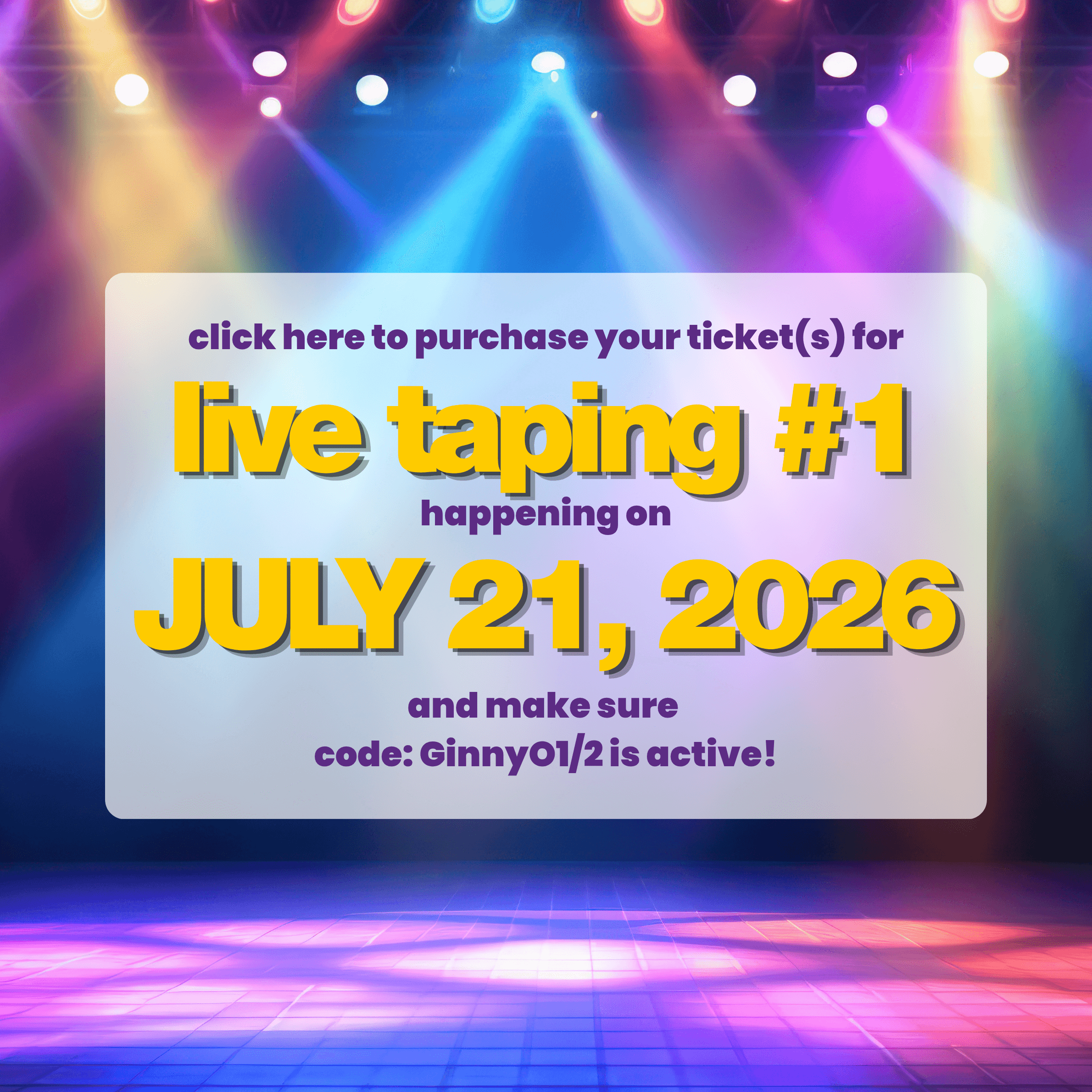 Live Taping #1