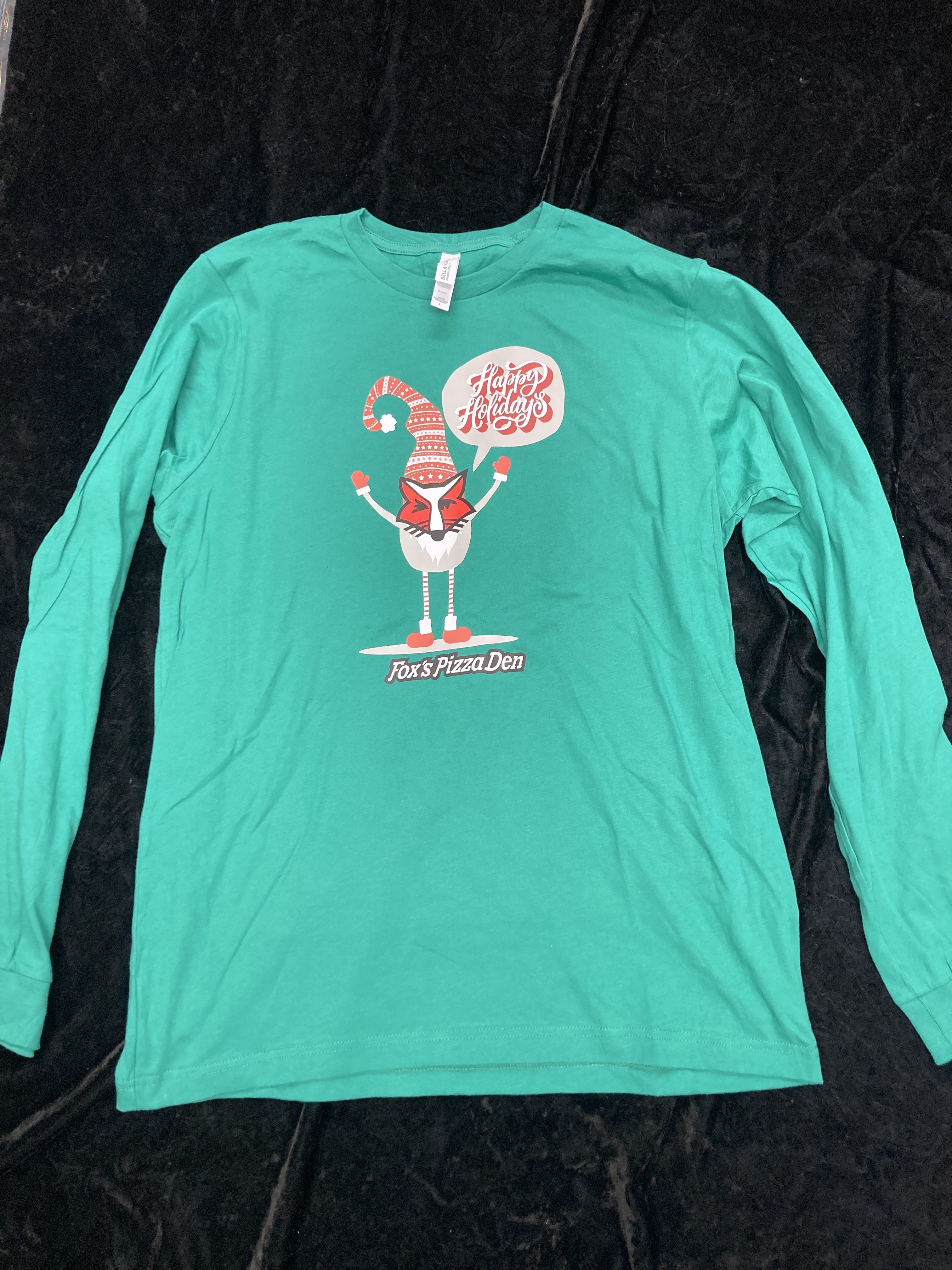 SALE 2024 Holiday Logo - Large Green Long Sleeve Shirt