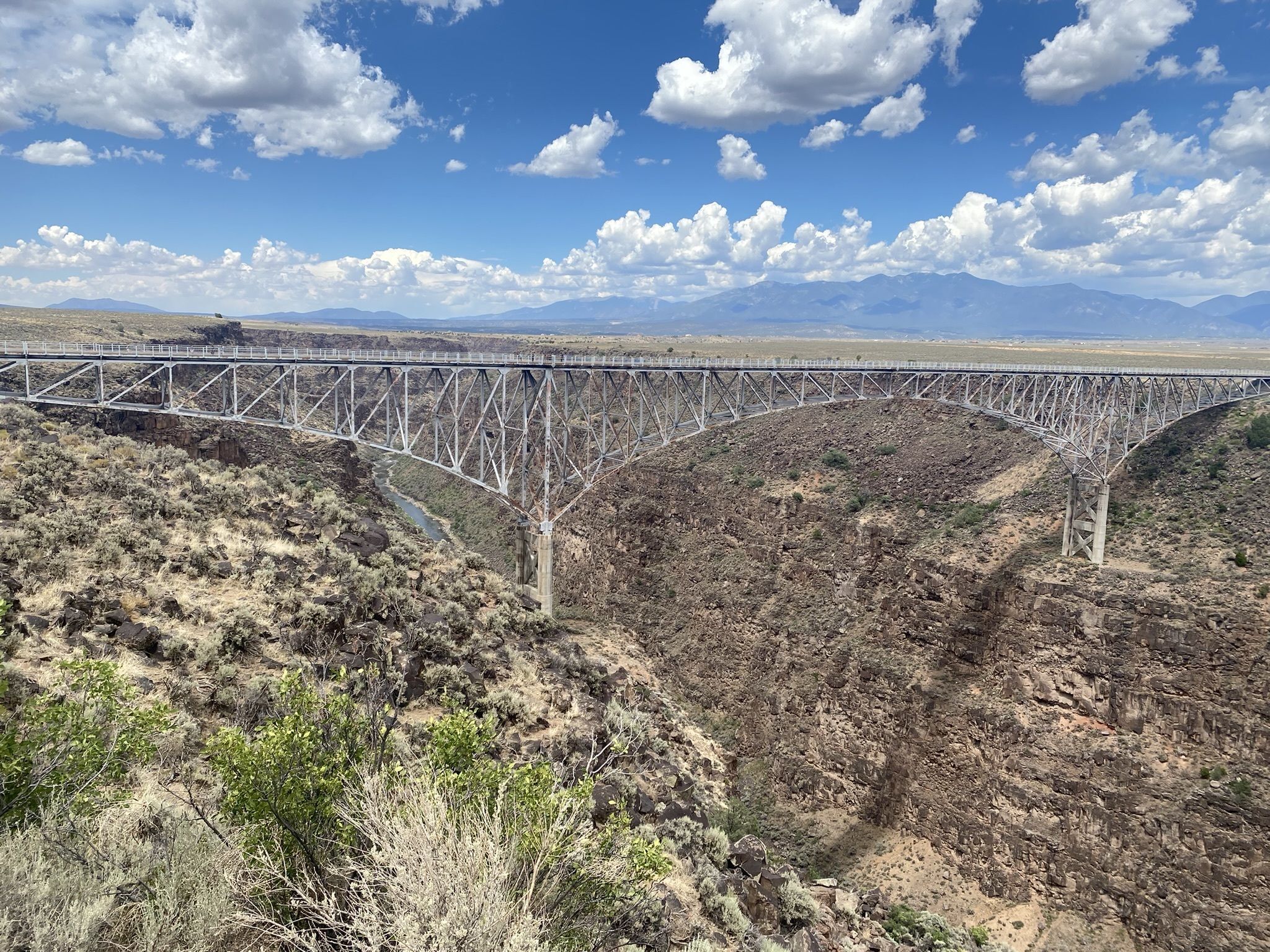 The Rio Grande Gorge Bridge in Taos, New Mexico