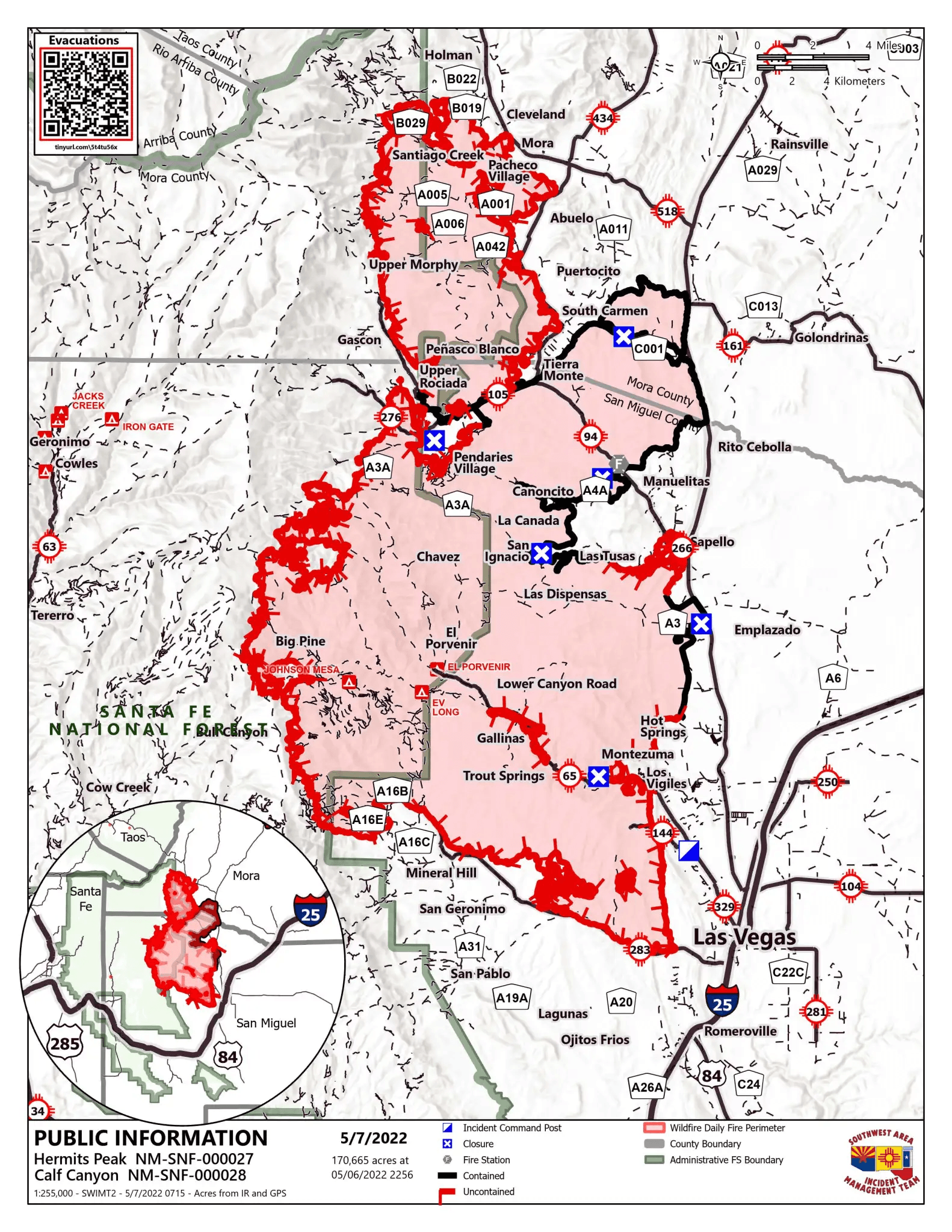 2022 Disaster Map of New Mexico 