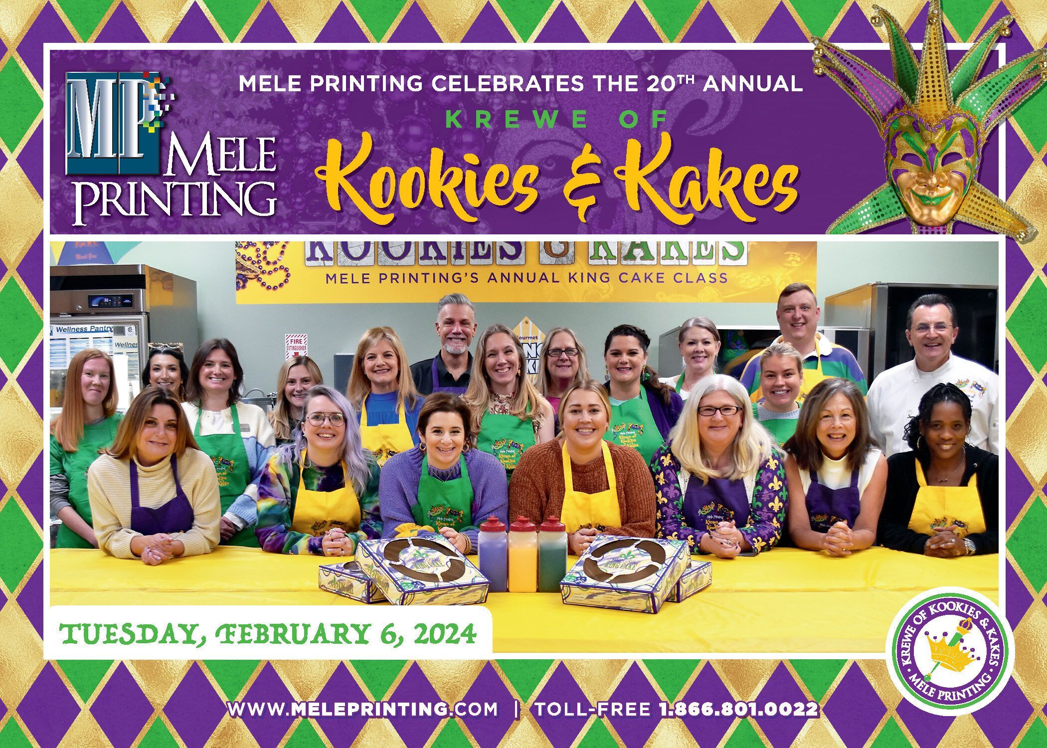 Krewe of Kookies & Kakes King Baking Classes & Facility Tour