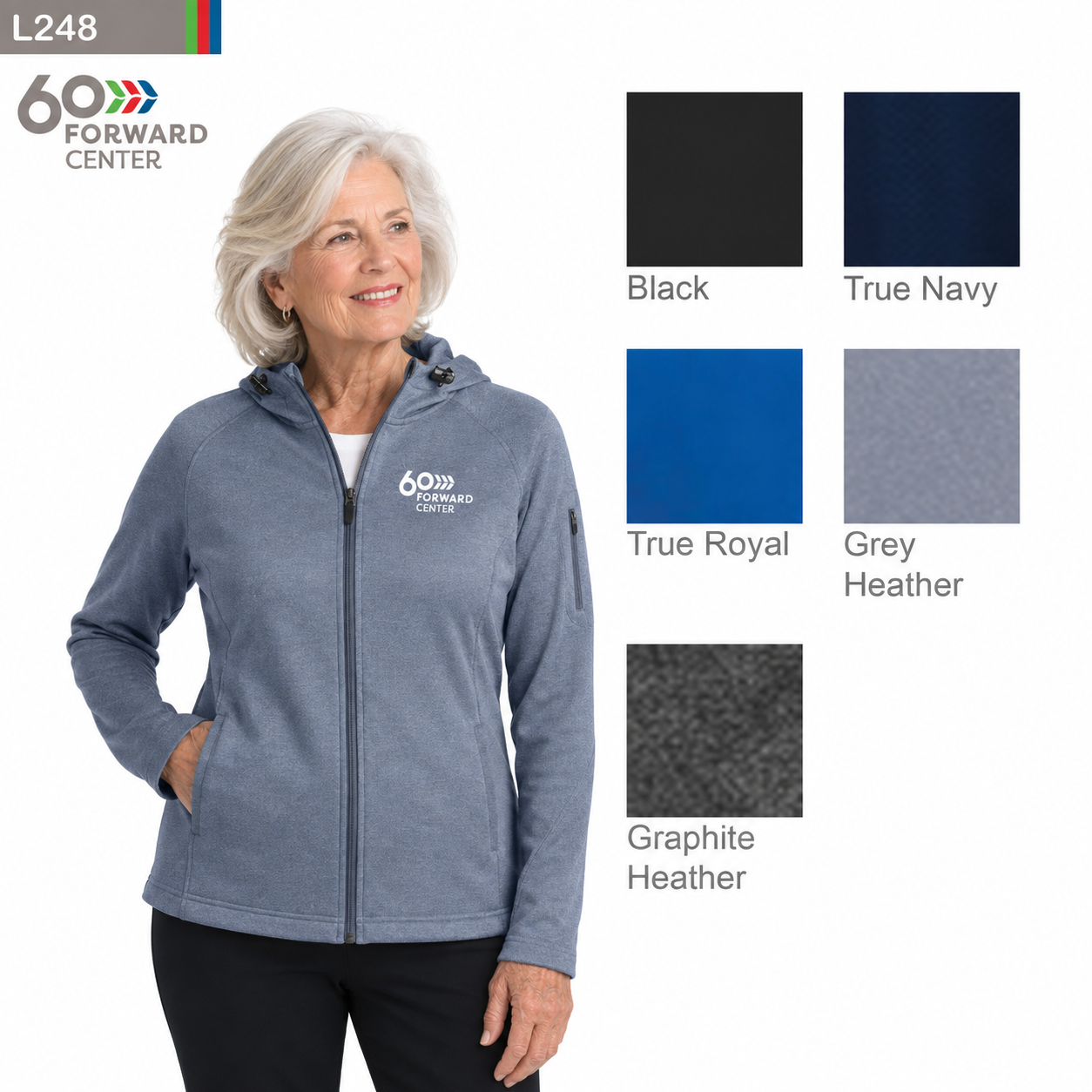 Sport-Tek® Women's Tech Fleece Full-Zip Hooded Jacket