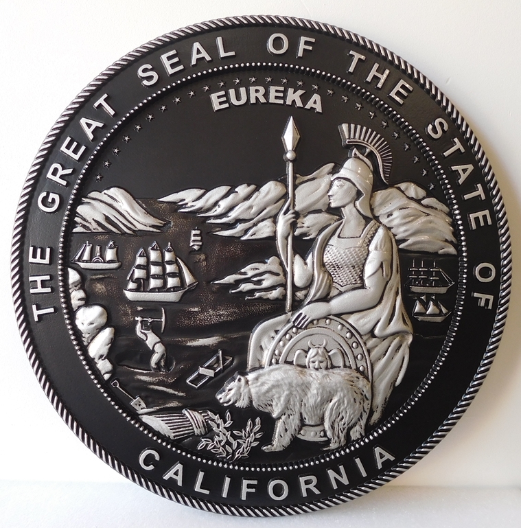 CC7100 - Great Seal of the State of California, Hand-rubbed