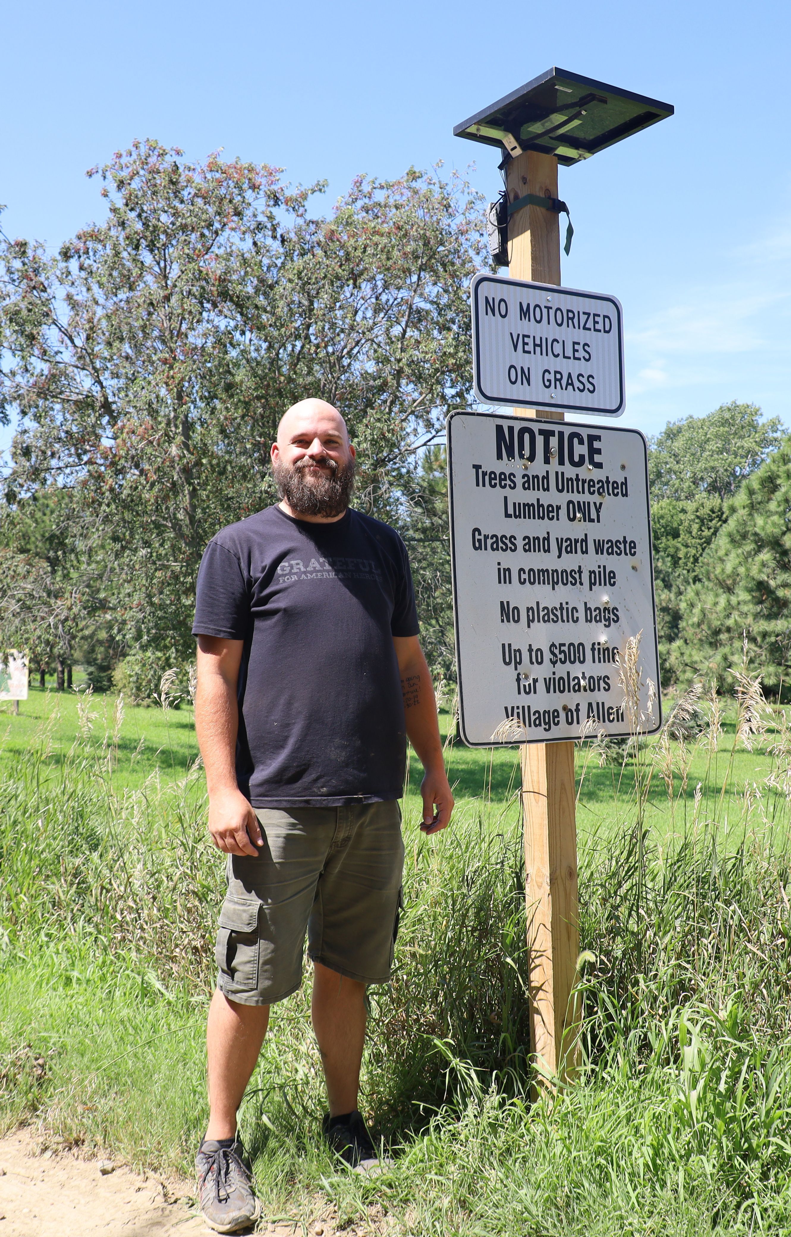 Village of Allen utilizes solar energy for camera