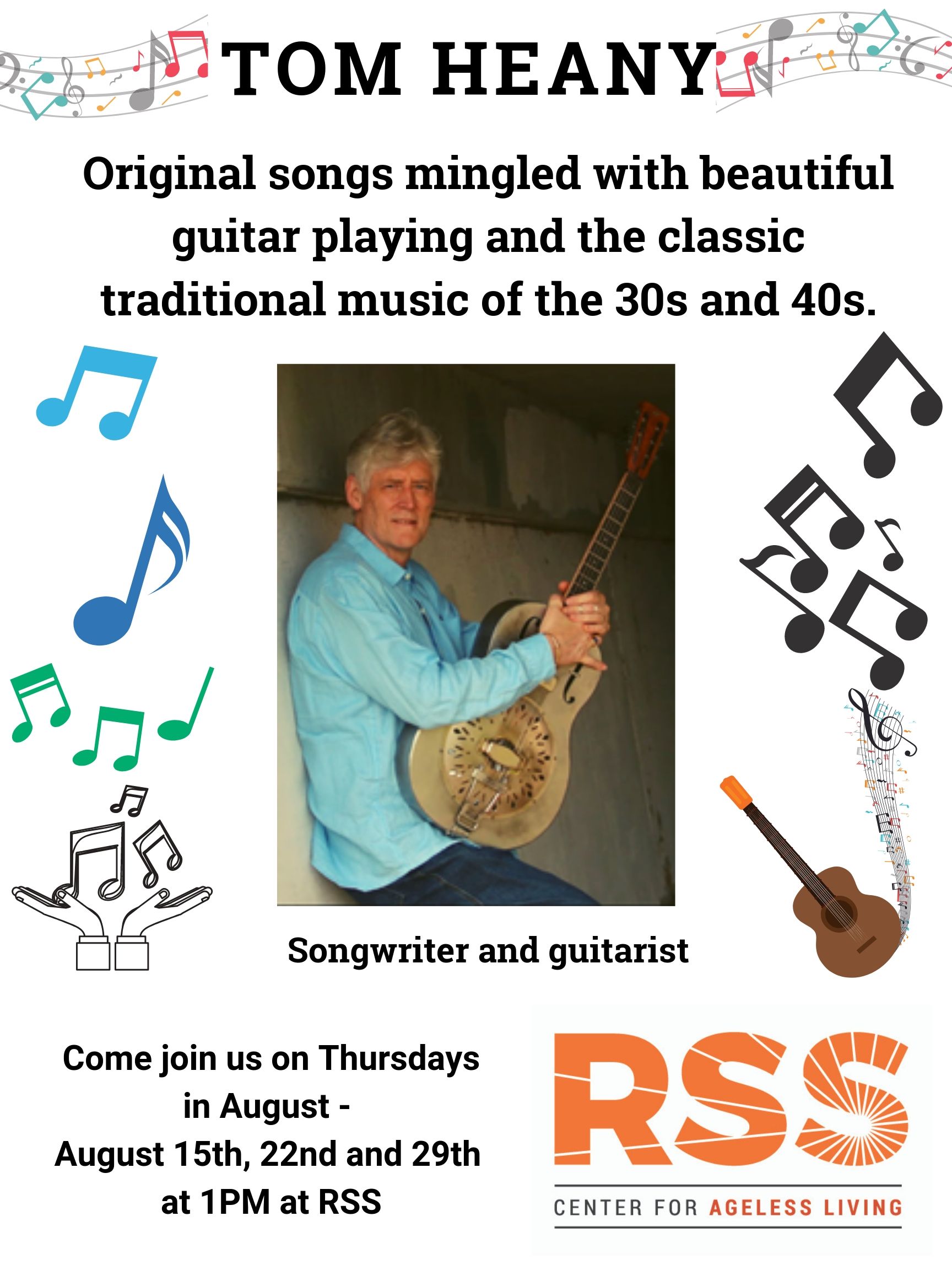 Afternoons with Songwriter & Guitarist Tom Heany