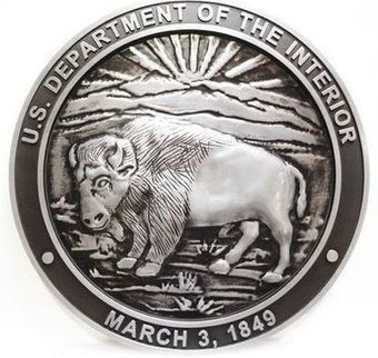 MD4032 - Seal of the Department of the Interior, 3-D