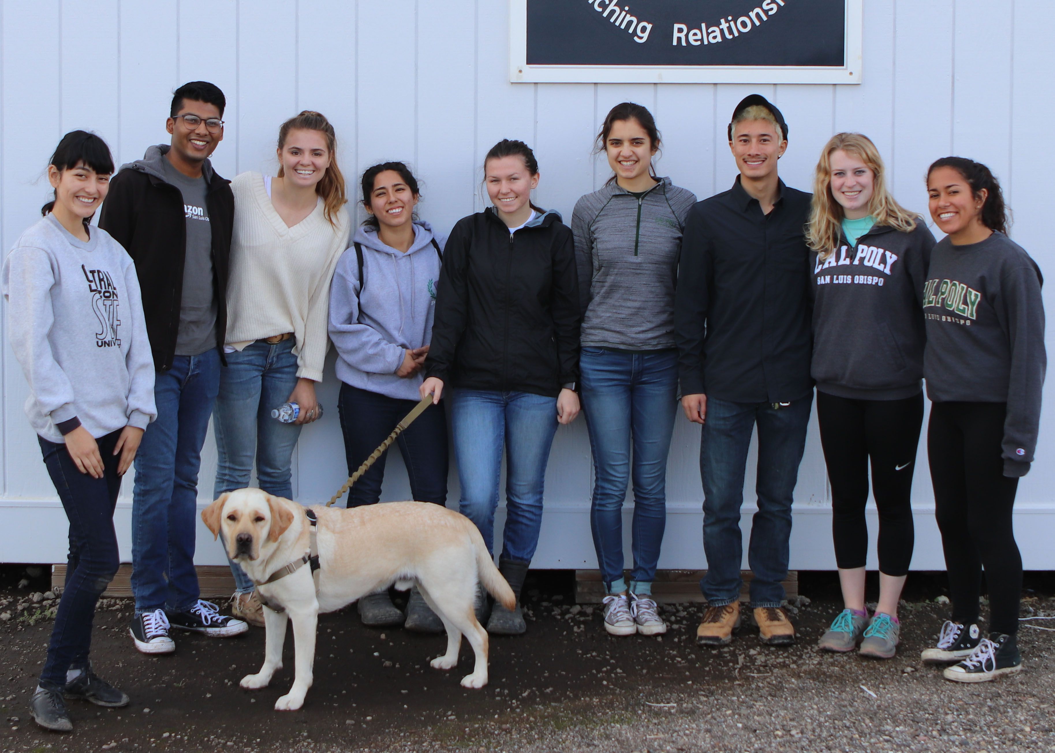 Thank you to the Cal Poly Make a Difference Month Student Volunteers!