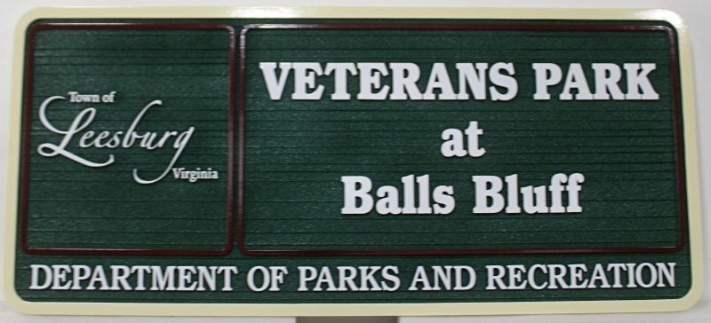 GA16518A - Carved and Sandblasted Sign for "Veterans at Balls Bluff"