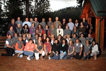 A group of people posing for a group photo