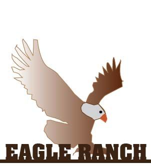 O24984 - Wrought Iron Eagle Ranch Sign, with Bald Eagle
