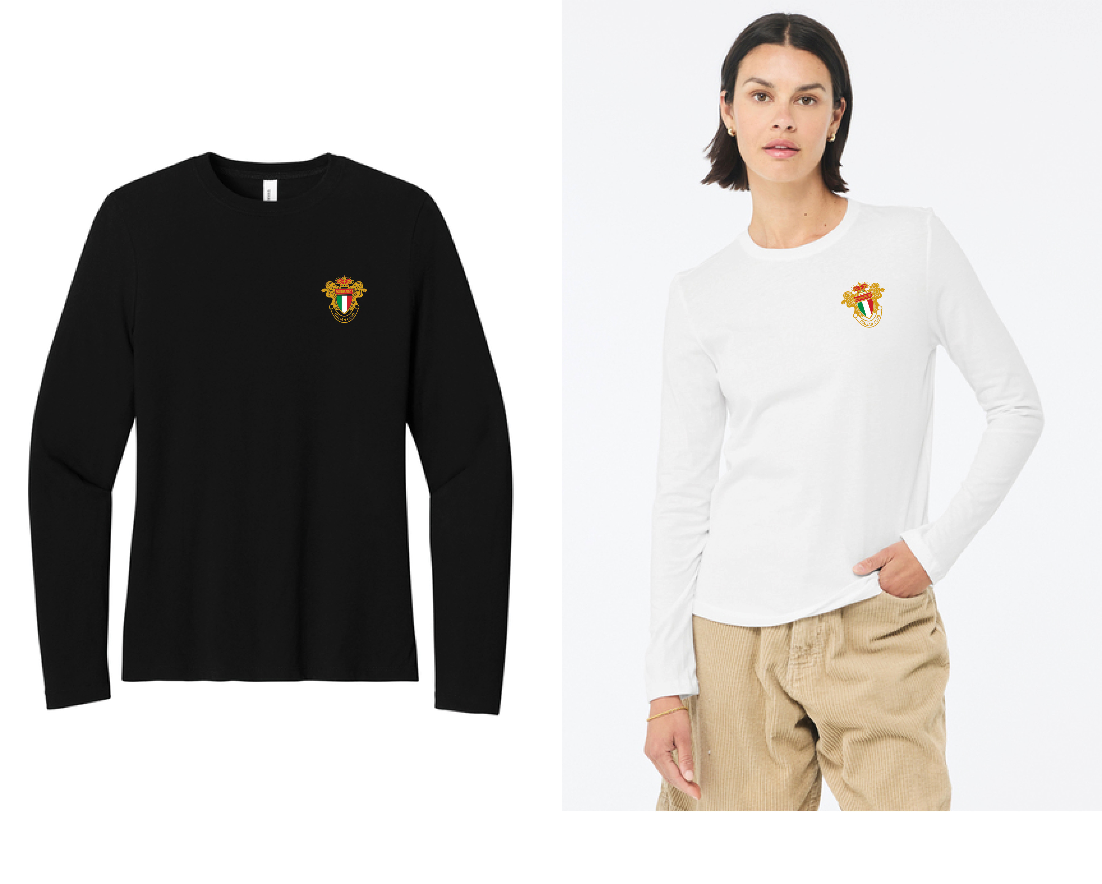 BELLA+CANVAS® Women’s Jersey Long Sleeve Tee (Logo 1)