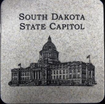State Capitol - Stone Trivet 6"