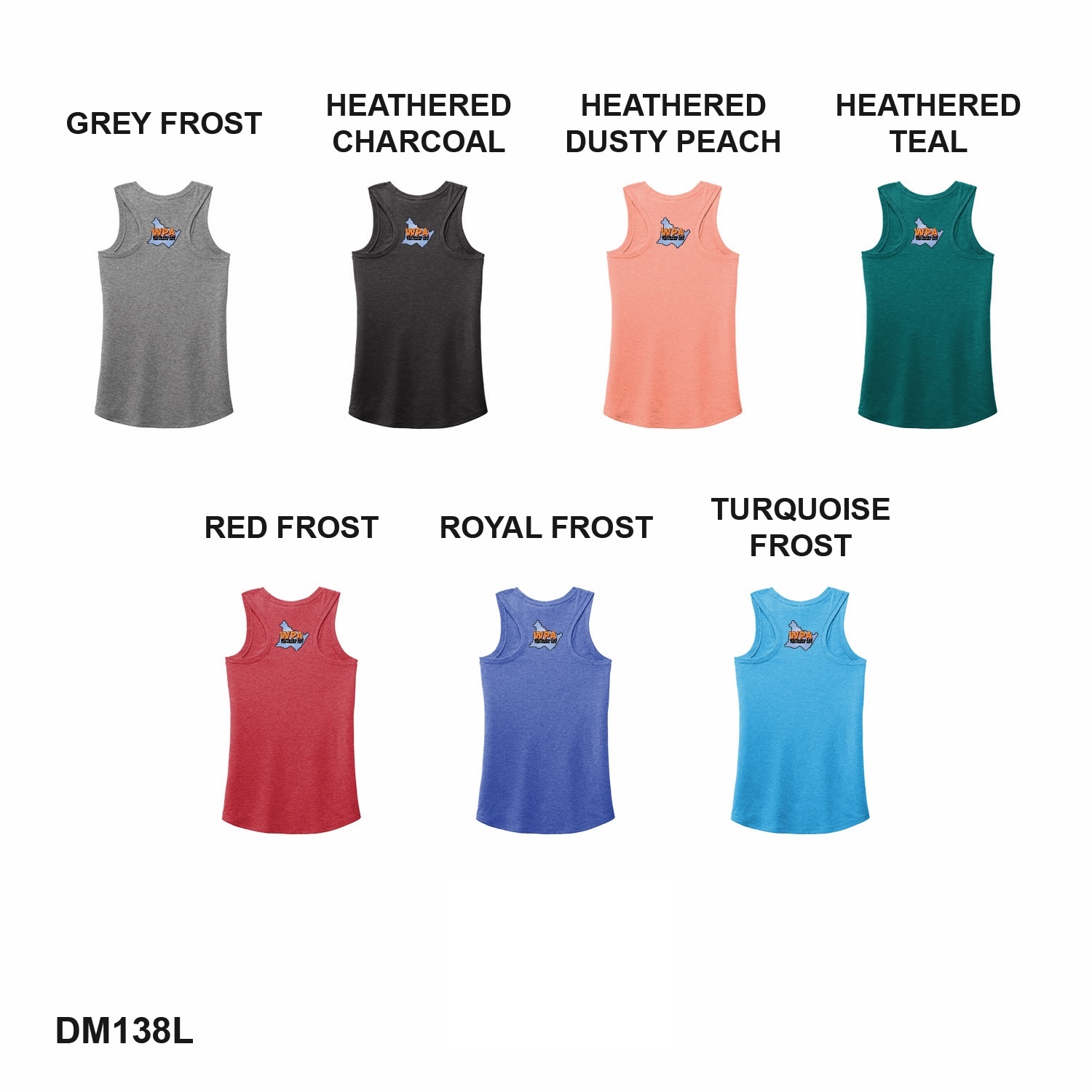 WPA COUNTY LOGO - District® Women’s Perfect Tri® Racerback Tank - FULL COLOR BACK