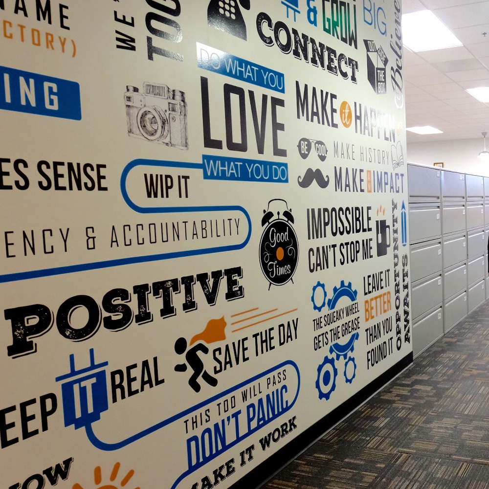 Vinyl Wall Graphics by Master Signs powered by Strategic Factory in Owings Mills, Maryland