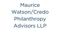 Maurice Watson/Credo Philanthropy Advisors LLC