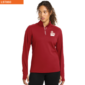 Sport-Tek® Women's Sport-Wick® Textured 1/4-Zip Pullover