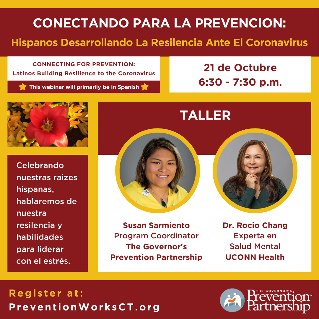 Conectando para la prevencion: Hispanos desarrollando la resilencia ante el Coronavirus
