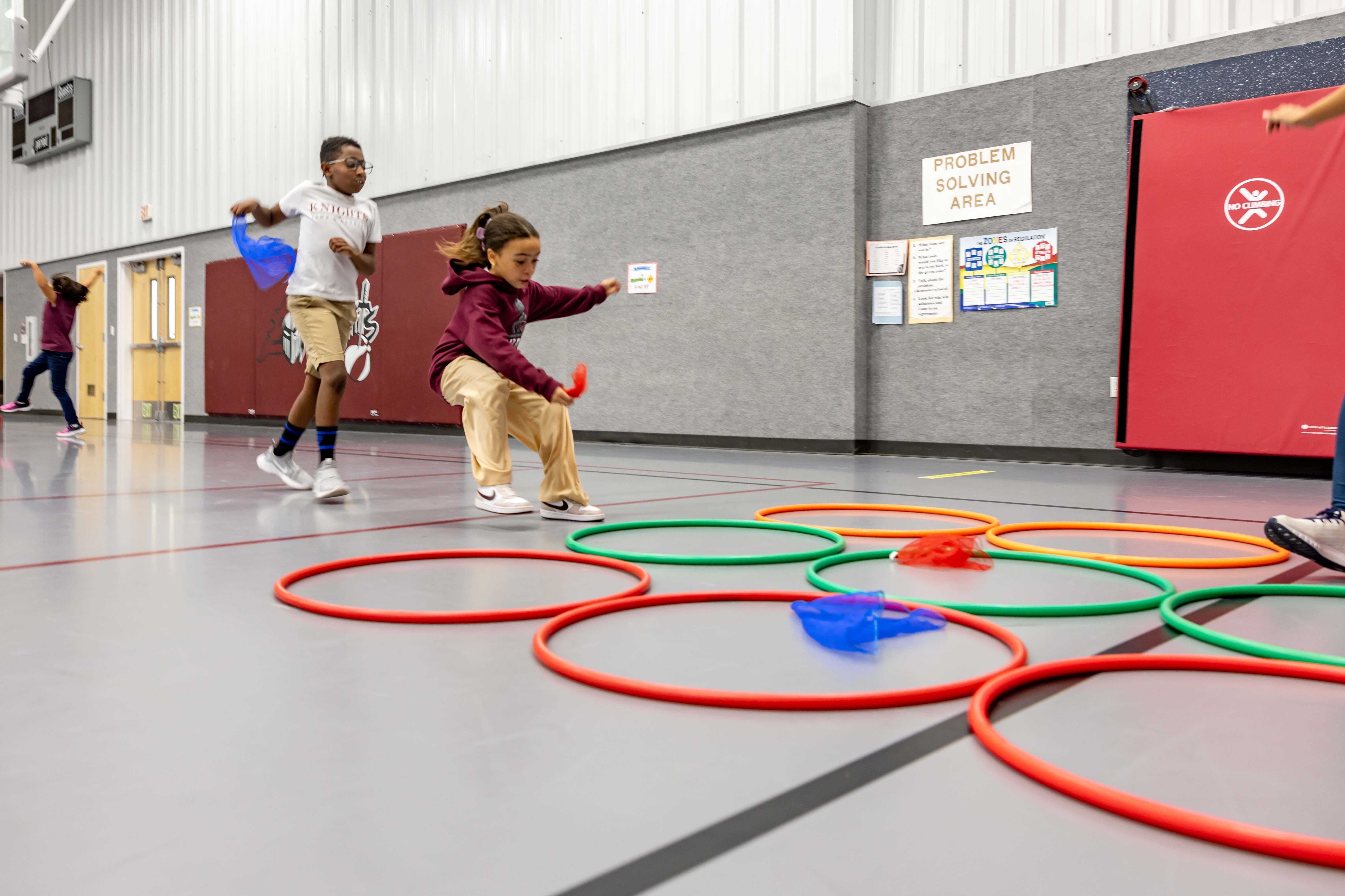 Student playing sports 