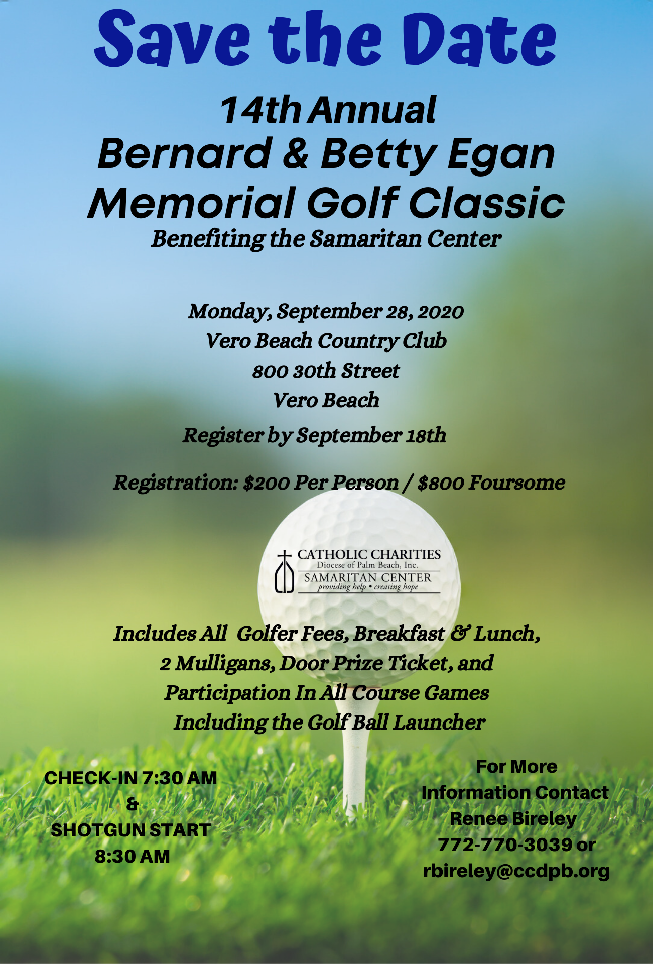 14th Annual Bernard and Betty Egan Memorial Golf Classic