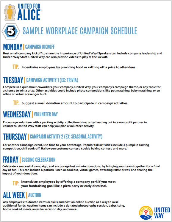 Sample Schedule