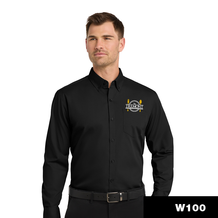 The Tremont Port Authority® Long Sleeve Carefree Poplin Shirt