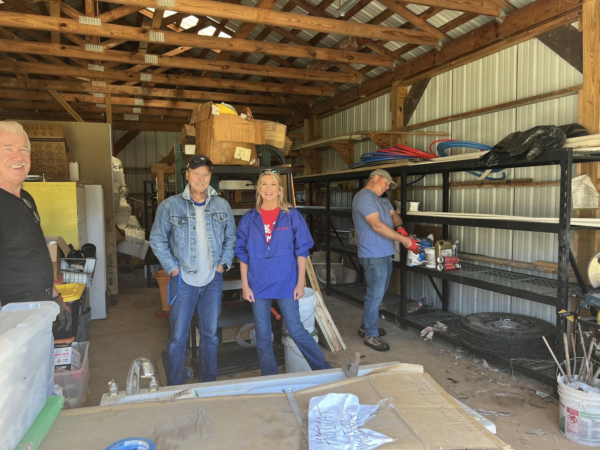 Family Sitting on Steps