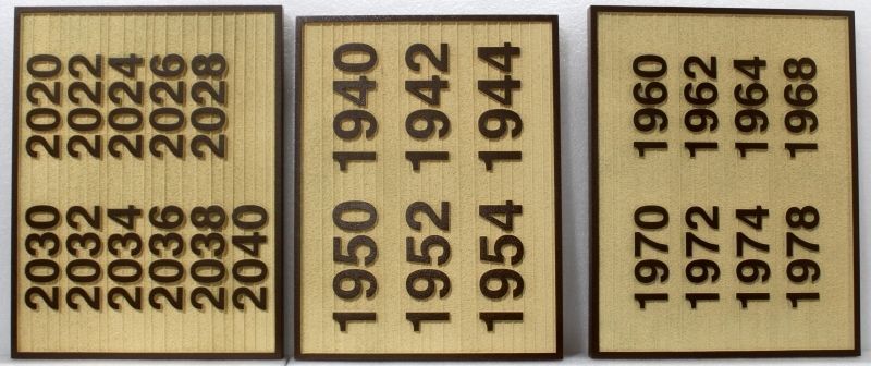 KA20946 - Carved and Sandblasted Unit Number Signs