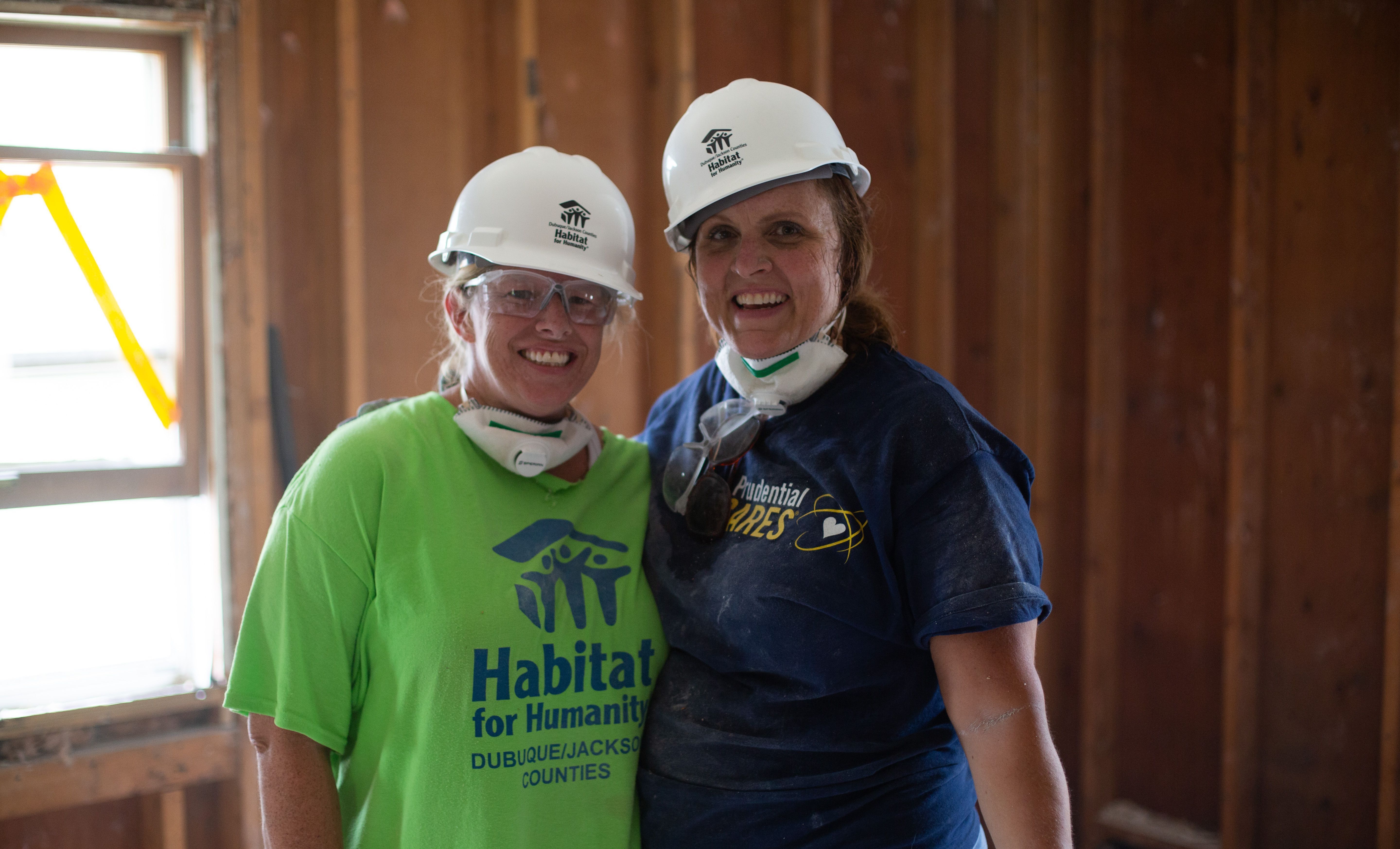 Construction Volunteer Smiling