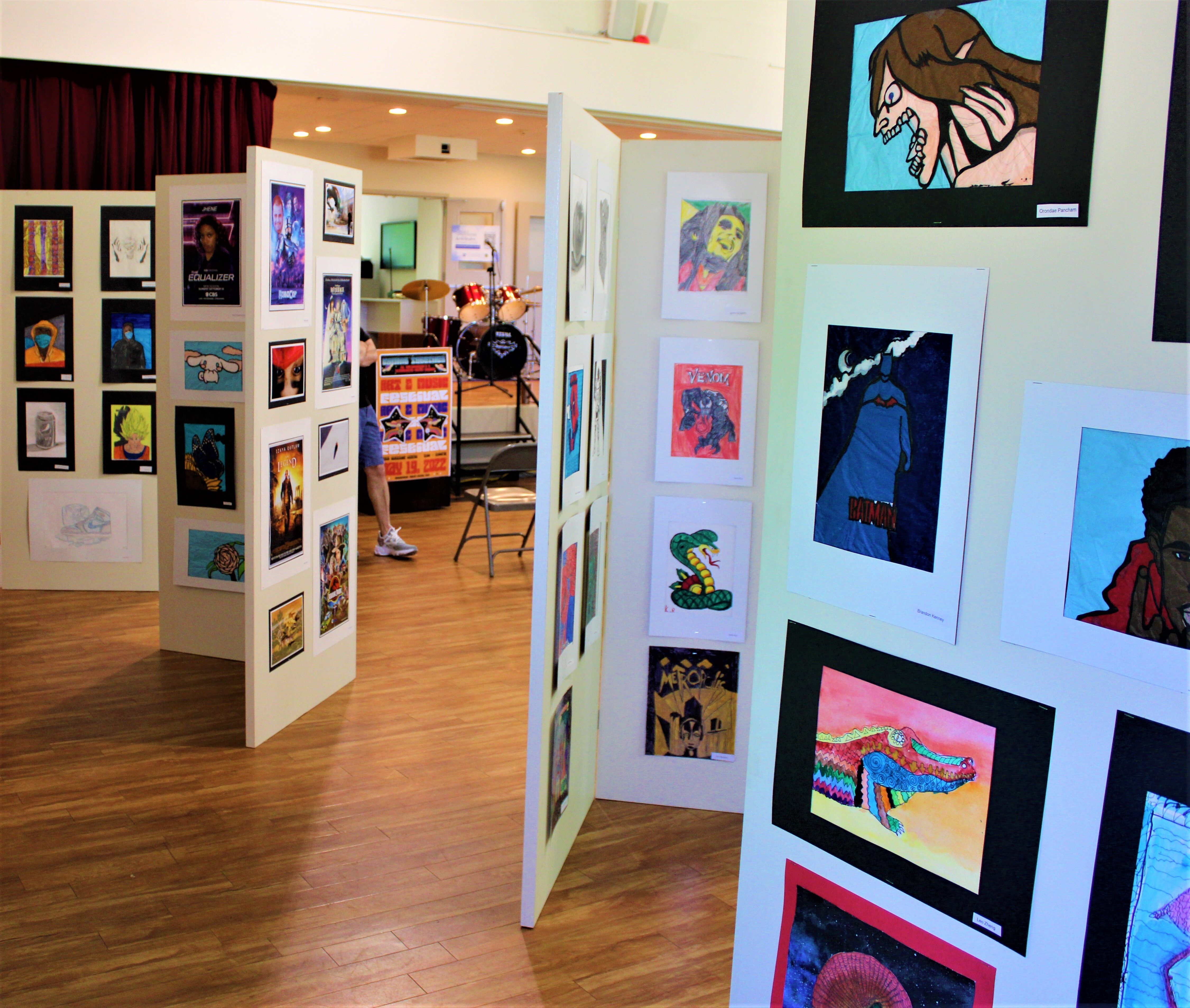 Color photo of art exhibit.