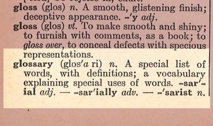 Glossary Of Terms
