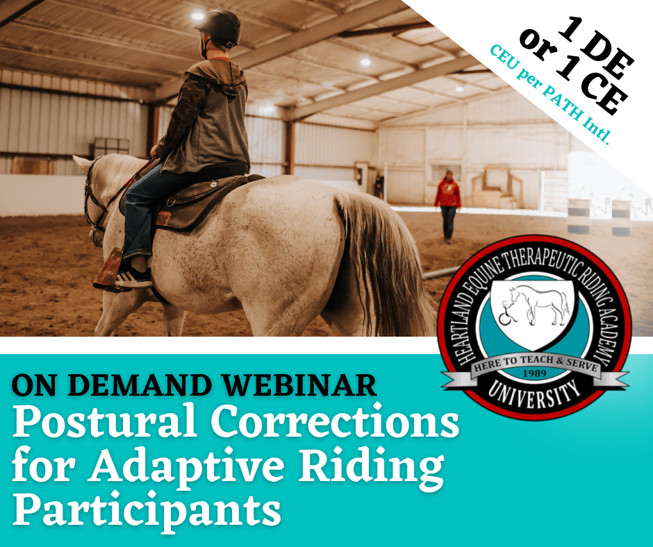 Postural Corrections for Therapeutic Riding Participants