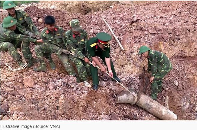 Quang Tri: Over 460 shells safely removed