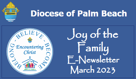 Joy of the Family Newsletter - March