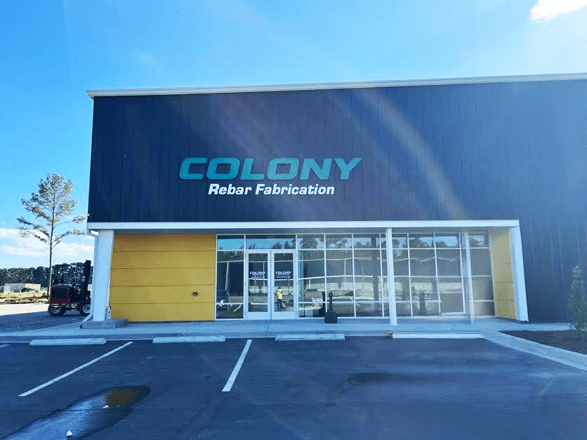  Colony Rebar Fabrication Lettering