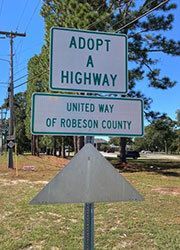 Adopt a Highway Sign