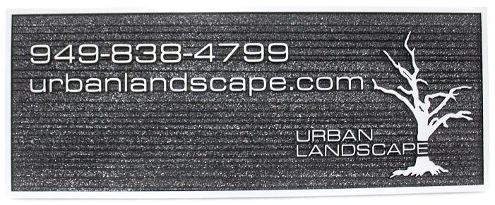 SC38205 - Carved and Sandblasted Wood Grain HDU 2.5-D Sign for "Urban Landscape"