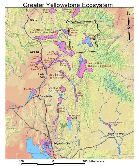 Map of Greater Yellowstone/Tri-State area