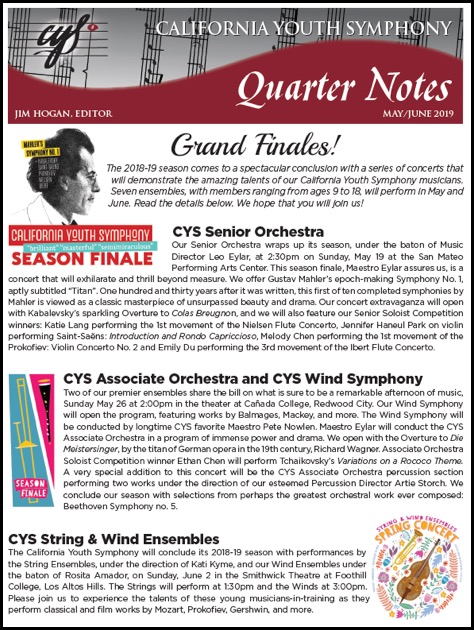 May 2019 Quarter Notes