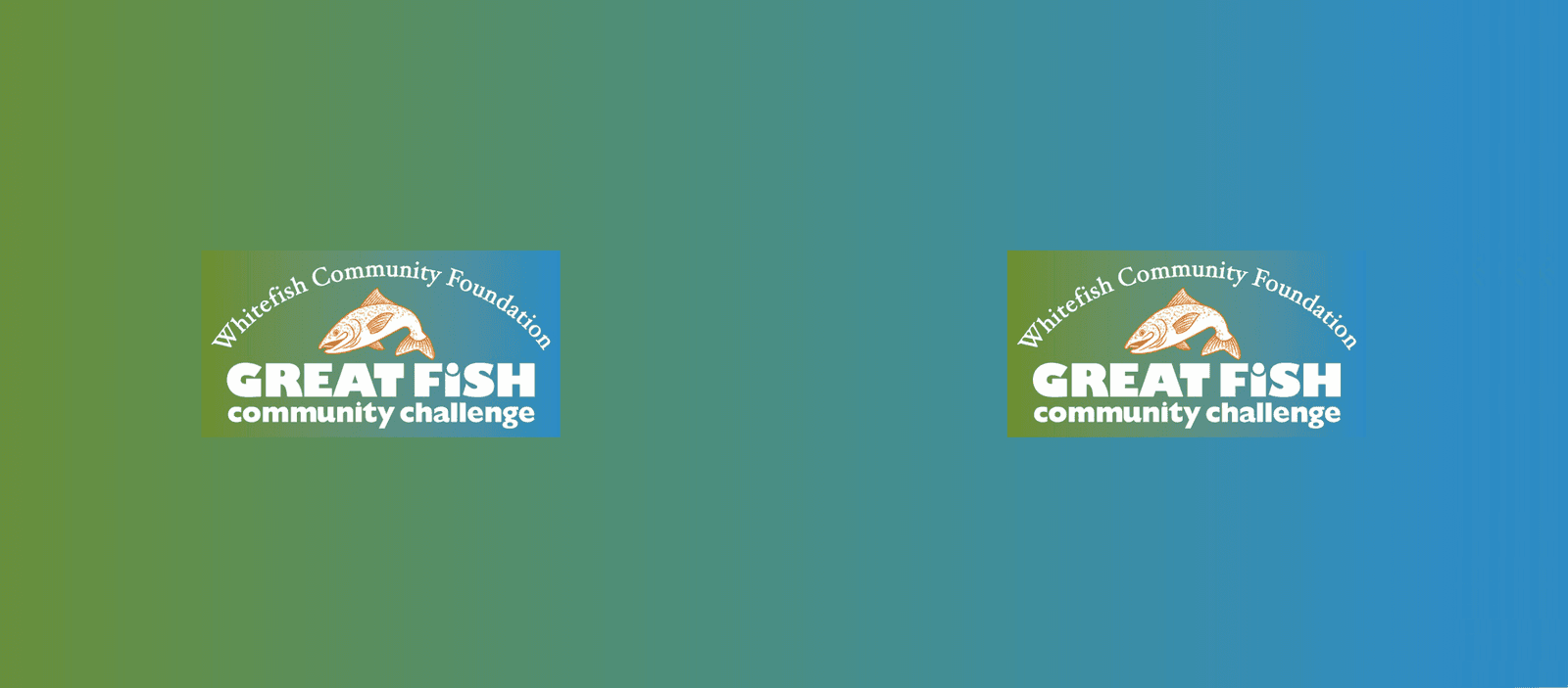 A banner for the fundraiser "The Great Fish Community Challenge"