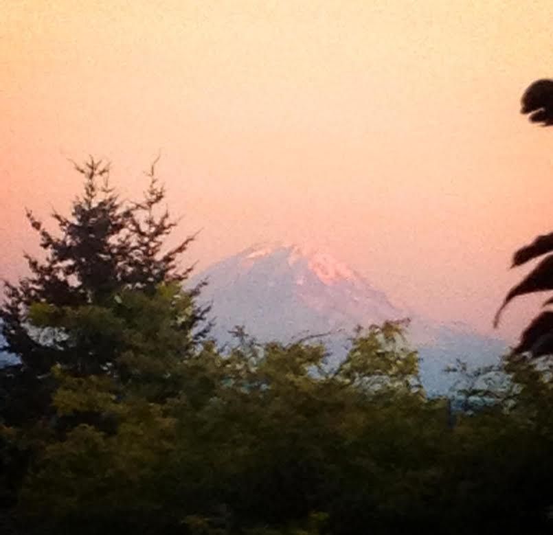 Mt. Rainier from Mom's Deck