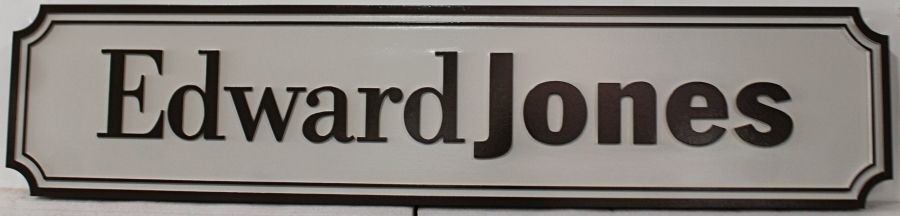 C12116 - Carved Sign for "Edward Jones" 