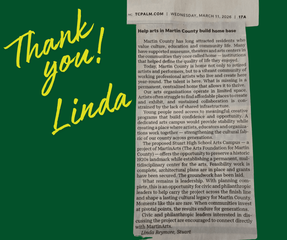 Help Arts in Martin County Build Home Base