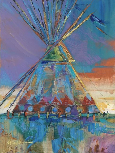 "Blue Breeze," by Carol Hagan will be available at Art in the Beartooths online auction