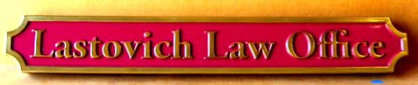 A10342 – Carved HDU Law Office Sign