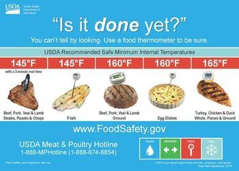 Practice #SafetyFirst When checking food temperatures: - Insert a