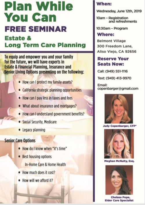 Free Seminar - Estate & Long Term Planning