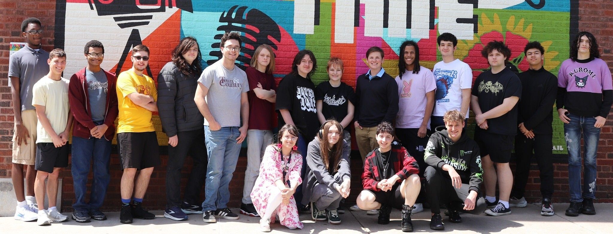 Students posing for a photo