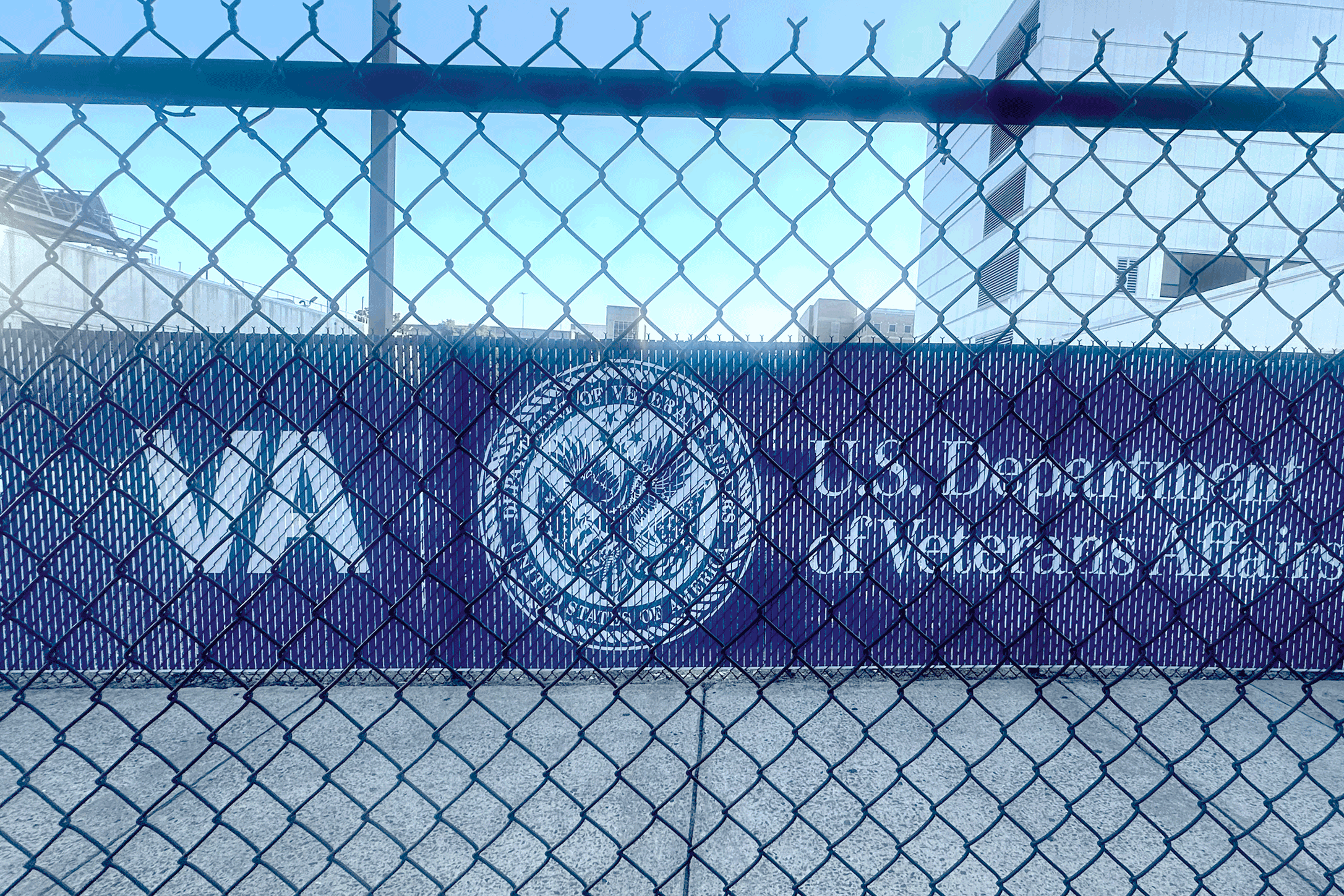 Fence Slat Sign at Charlie Norwood VA Medical Center in Augusta, Georgia
